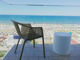 Double Room, Balcony, Sea Facing | Terrace/patio