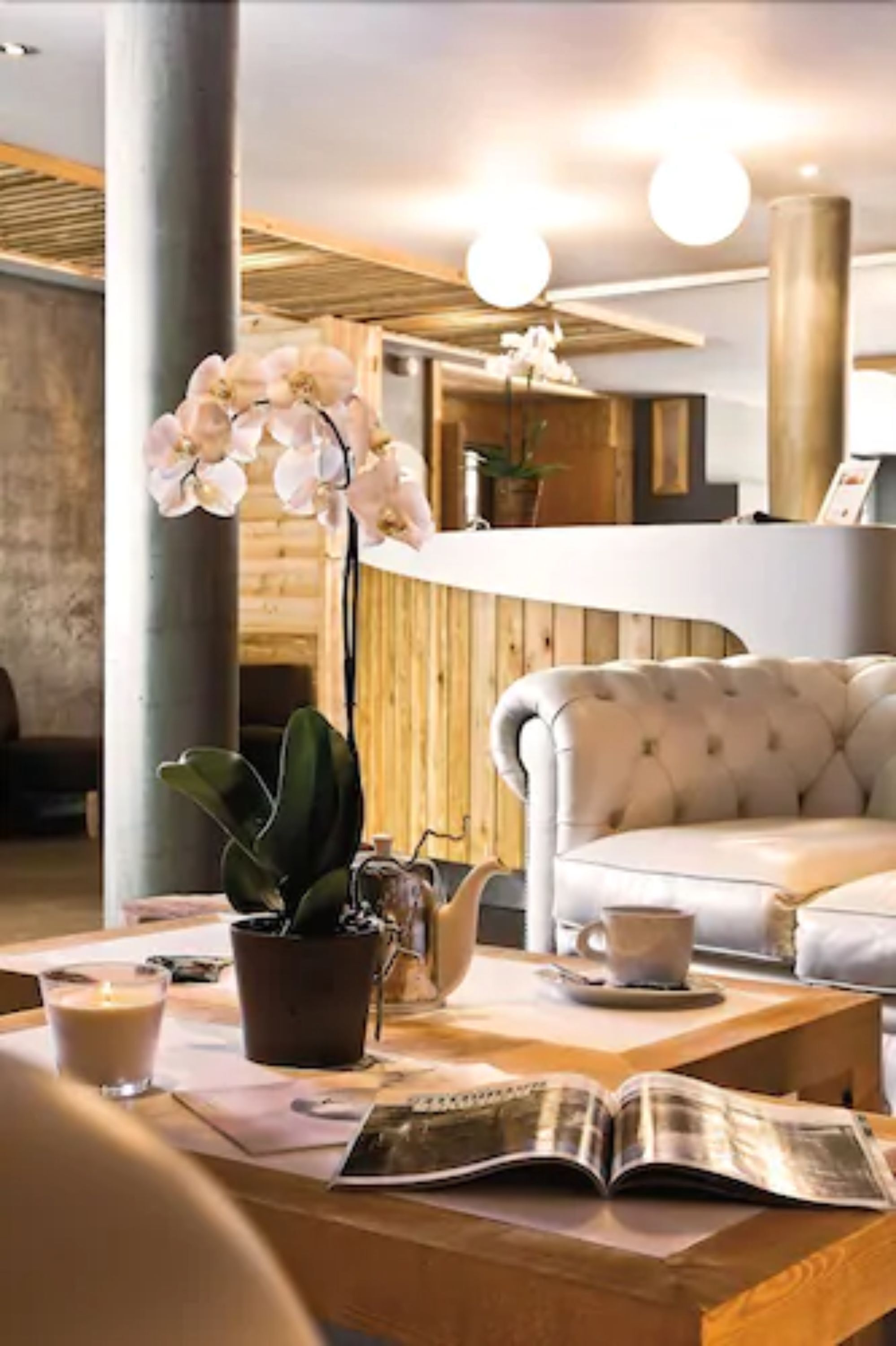 Sala de estar en el lobby
