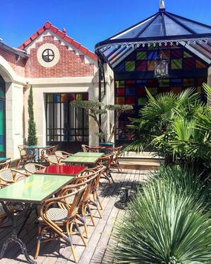 Terrace/patio - Hôtel Villa-Lamartine (Arcachon)
