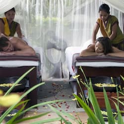 Behandelingskamers voor koppels, lichaamsbehandelingen, aromatherapie