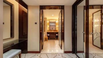 Minibar, desk, blackout drapes, soundproofing