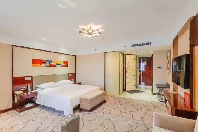 Minibar, desk, blackout drapes, soundproofing