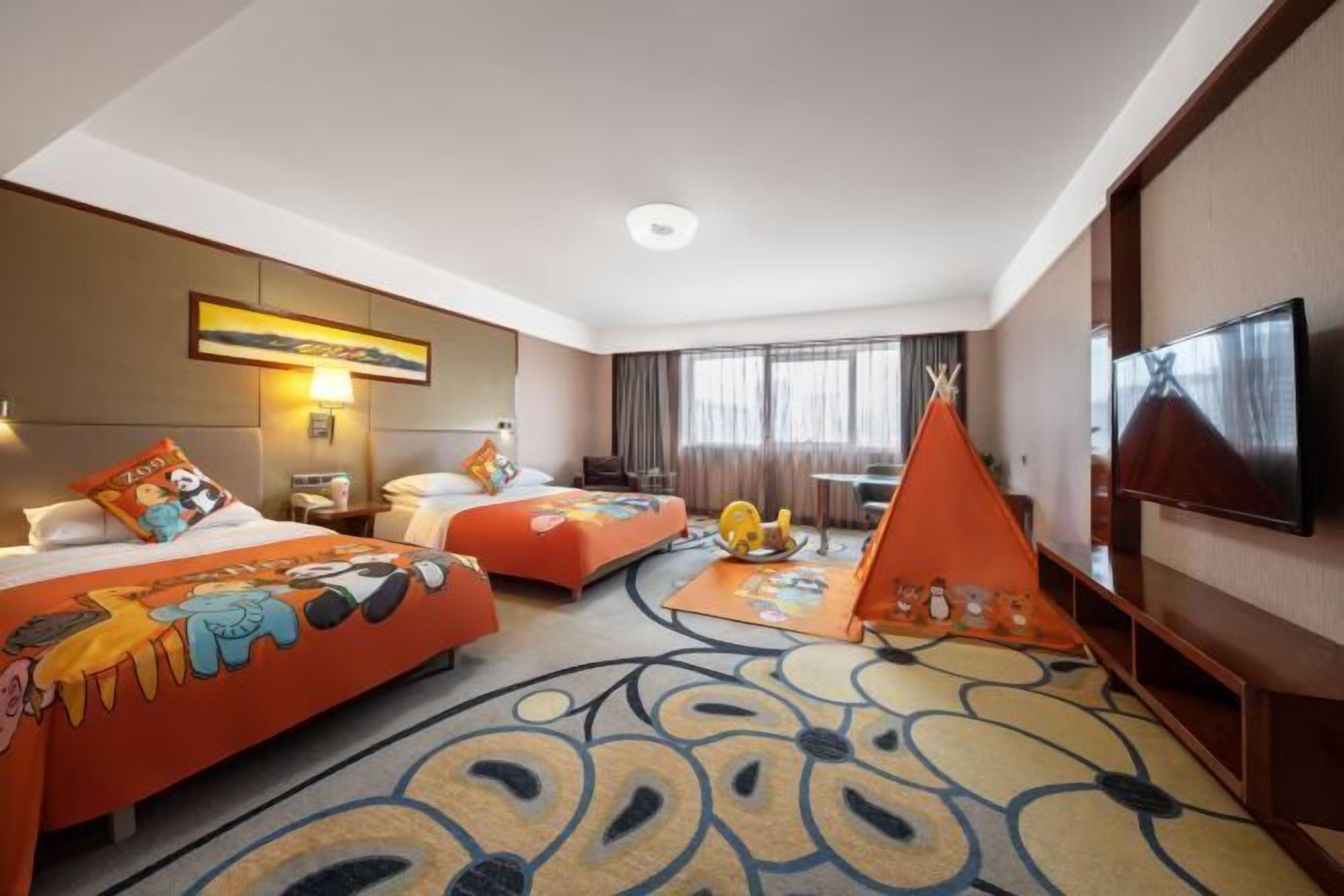 Minibar, desk, blackout curtains, soundproofing