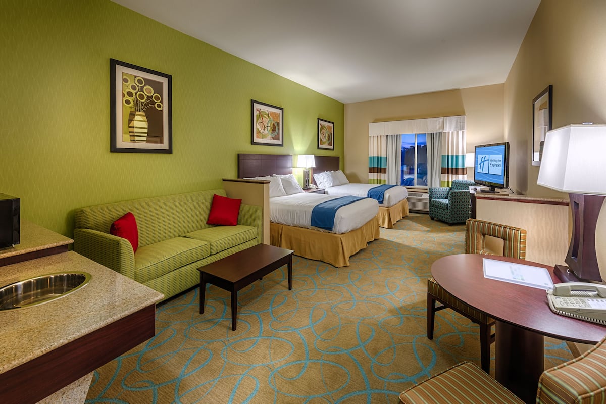 In-room safe, desk, blackout curtains, iron/ironing board