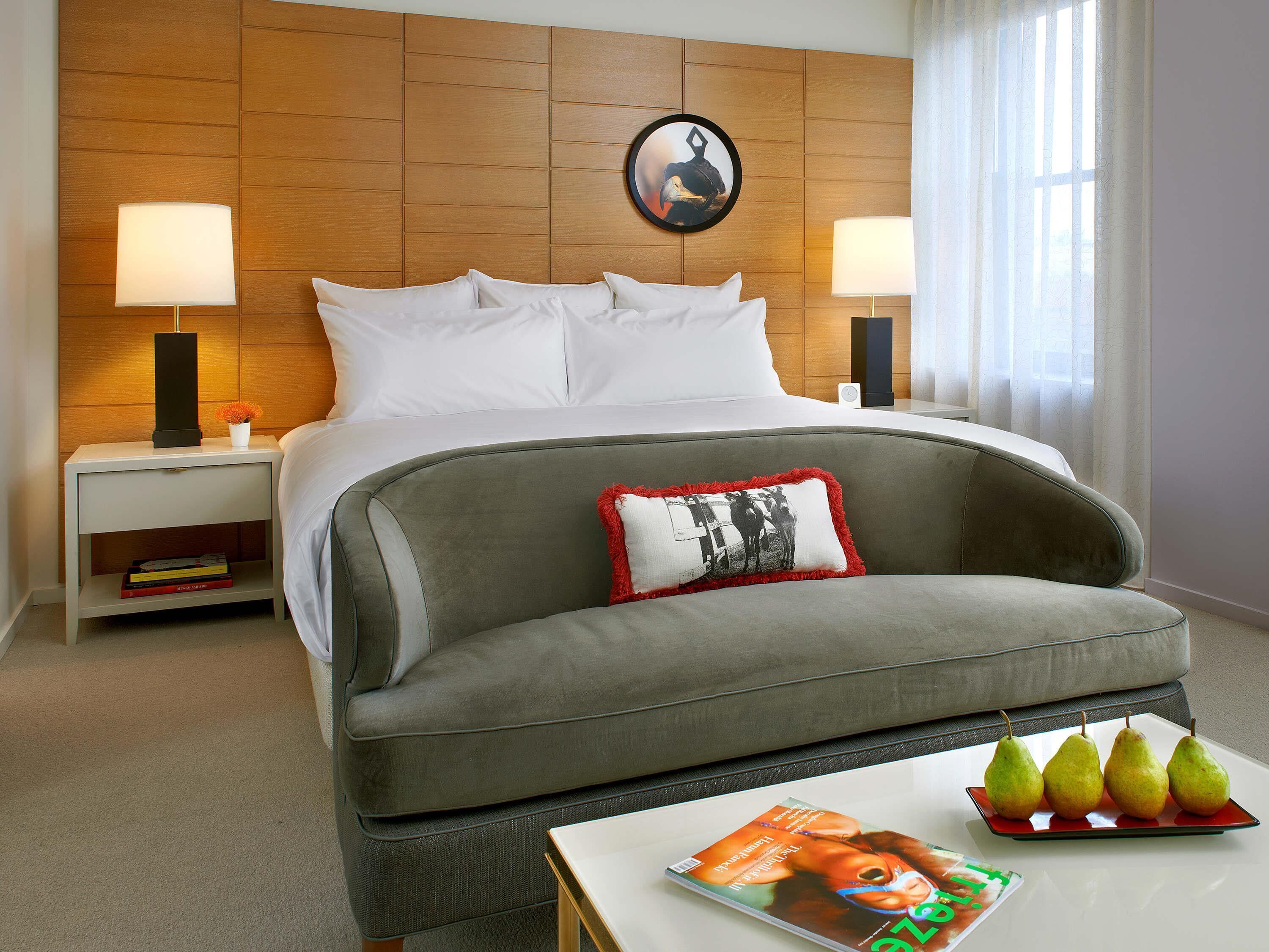 Estudio, 1 cama King size | Sábanas de algodón egipcio y ropa de cama de alta calidad 