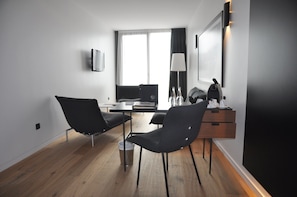 Junior-Suite, 1 King-Bett und Schlafsofa | Ausblick vom Zimmer