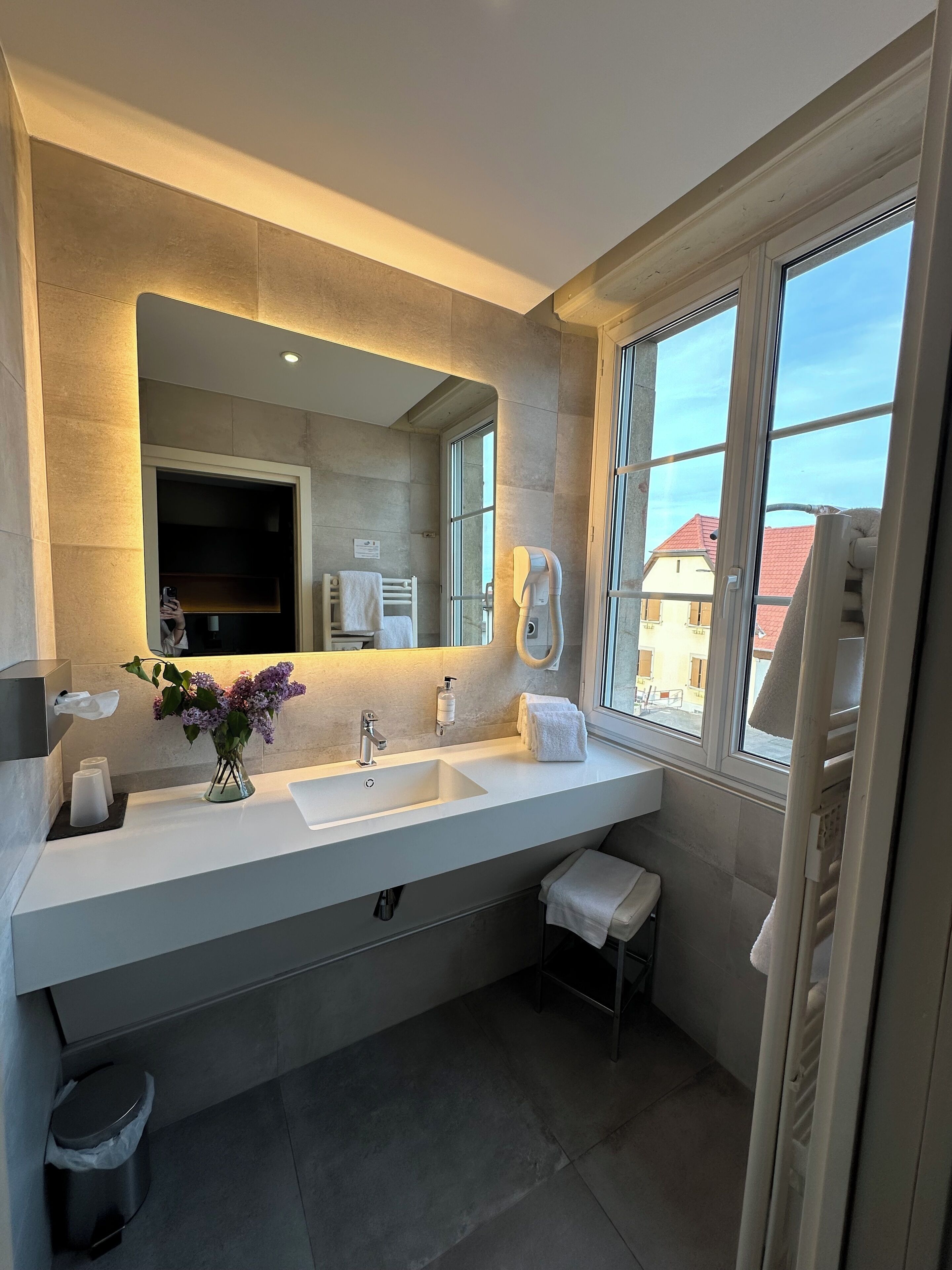 superior double or twin room | bathroom | hair dryer, bathrobes, towels