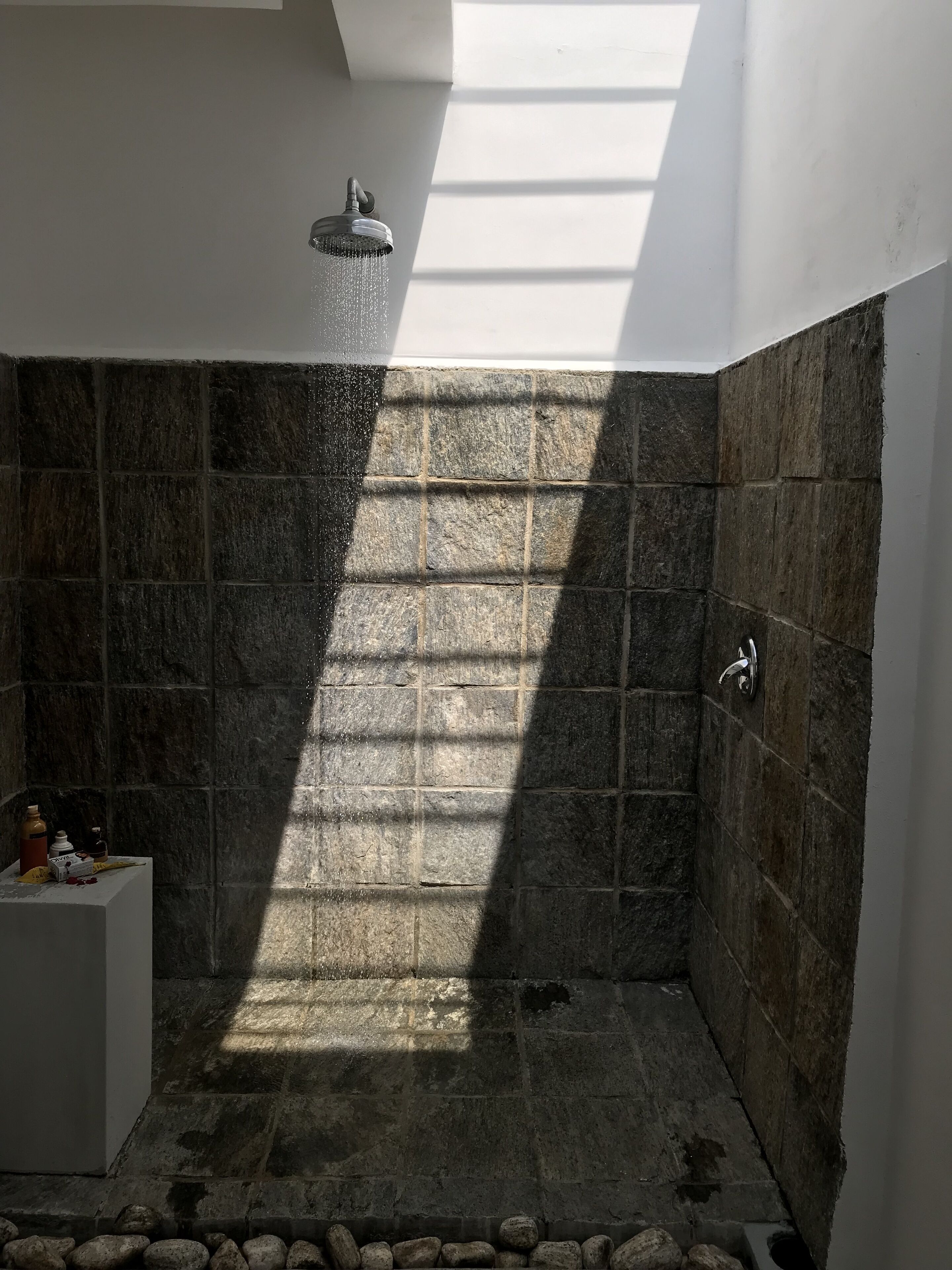 extra large double bedroom | bathroom | separate bathtub and shower, rainfall showerhead, free toiletries