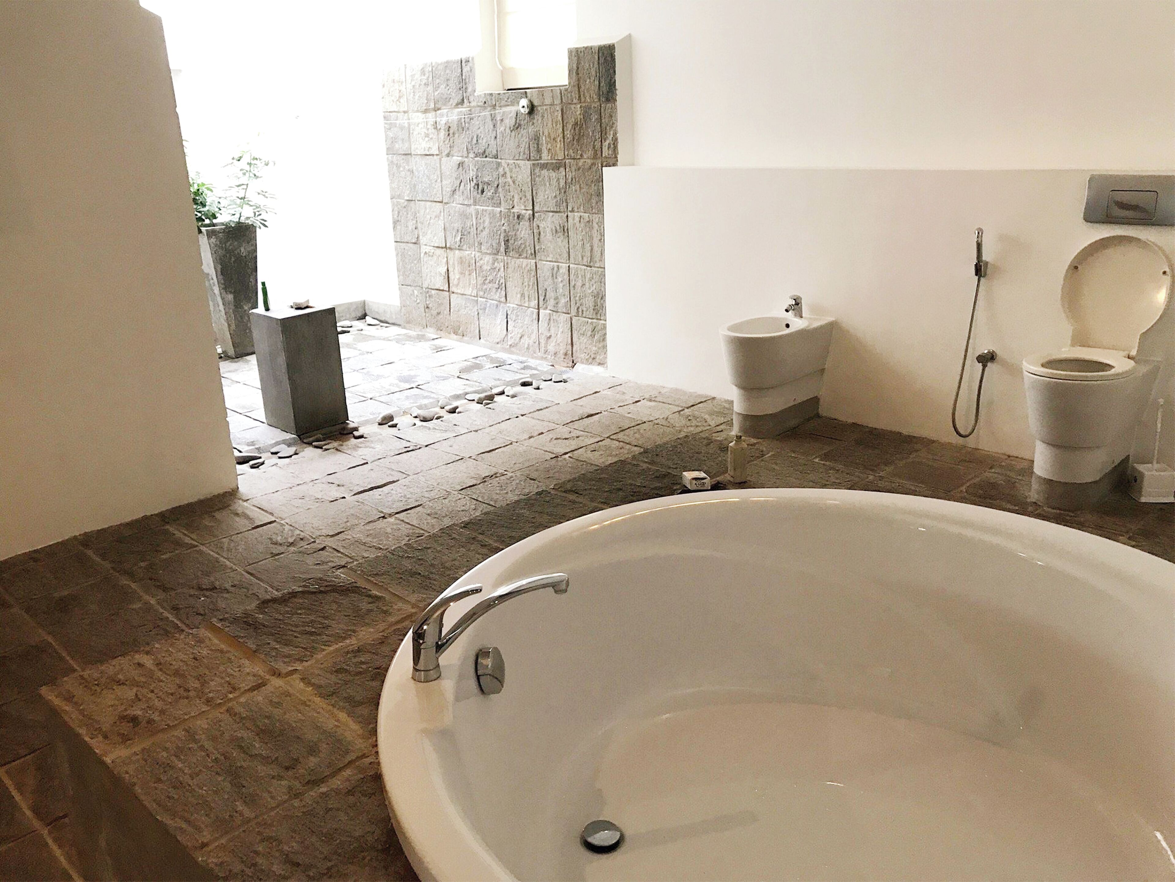 extra large suite | bathroom | separate bathtub and shower, rainfall showerhead, free toiletries