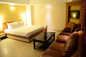 Executive Room | Living area | 21-inch TV with cable channels - BKR Grand (Chennai)