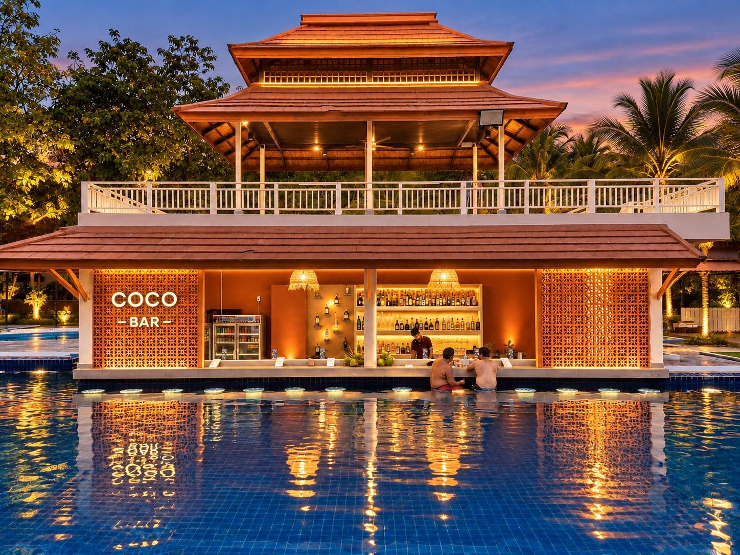 Poolside bar