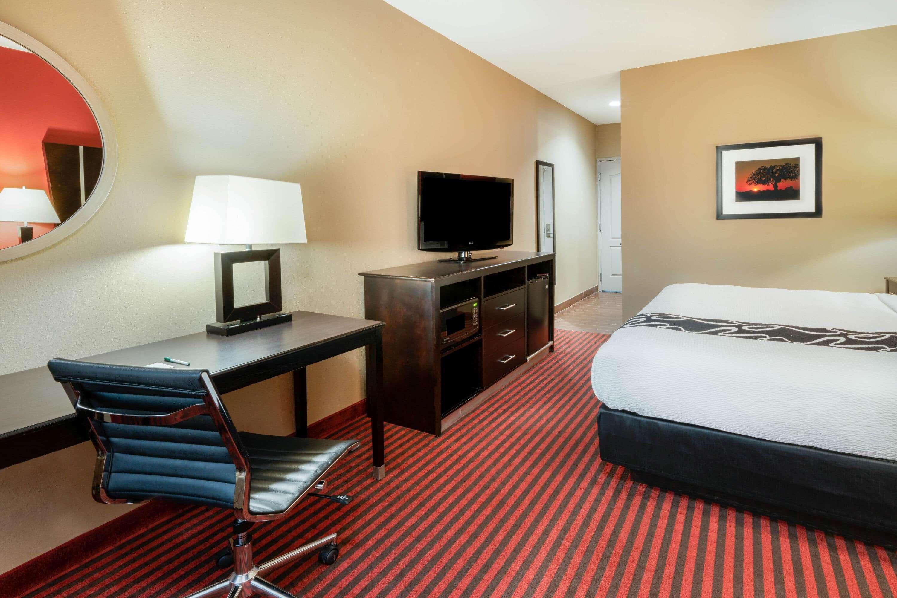 premium bedding, desk, iron/ironing board, free cots/infant beds