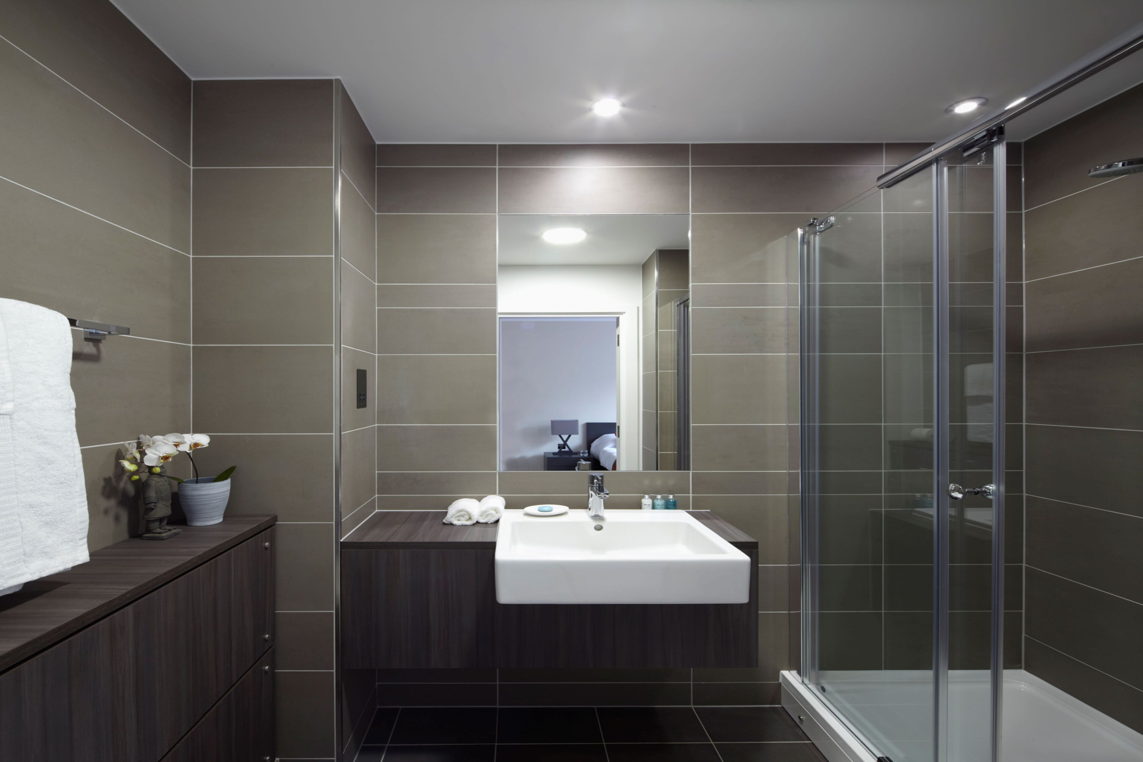 free toiletries, hair dryer, towels