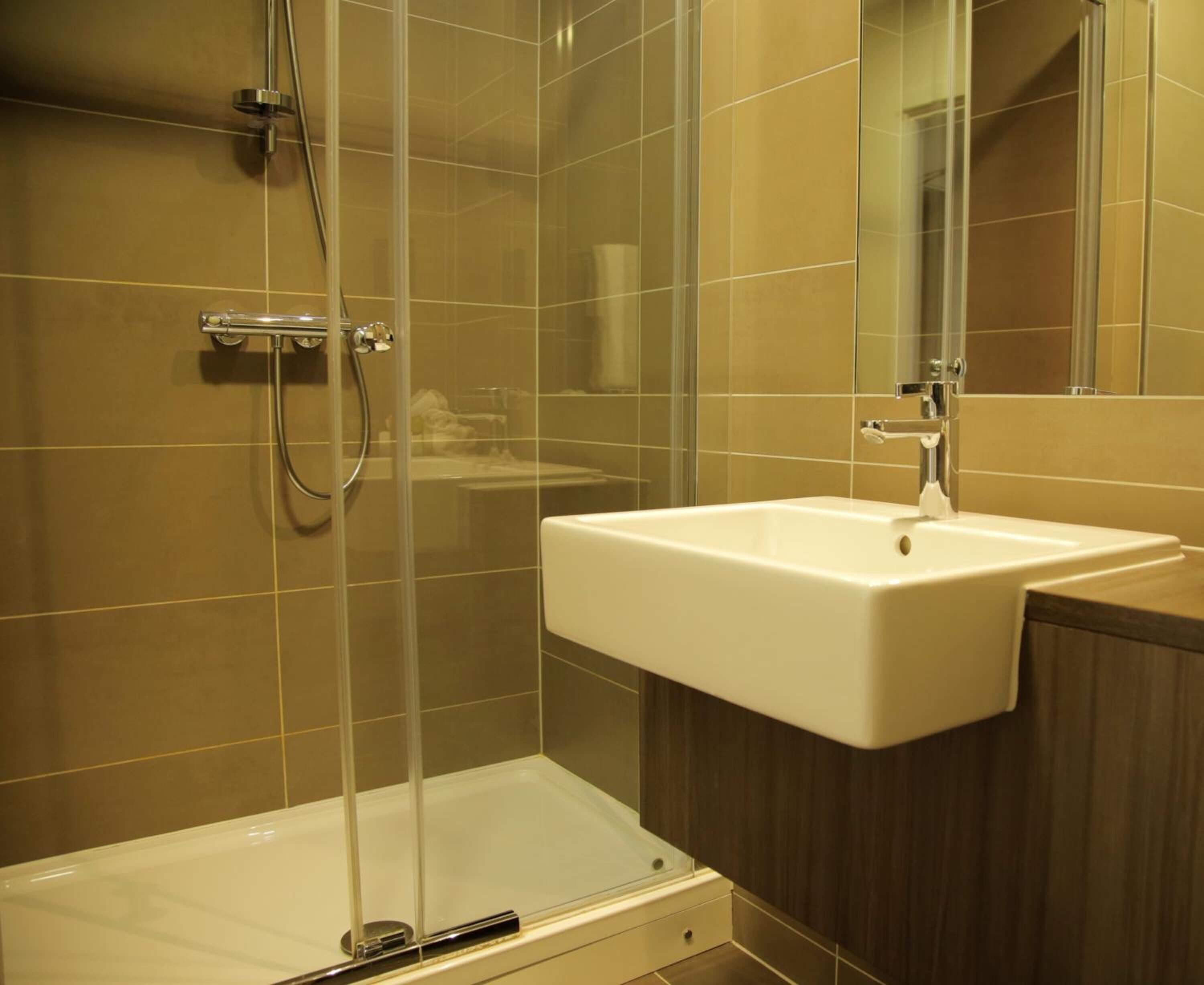 free toiletries, hair dryer, towels