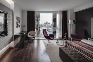 Deluxe Double Room | Minibar, in-room safe, individually furnished, desk - 11 Mirrors Design Hotel (Kyiv)