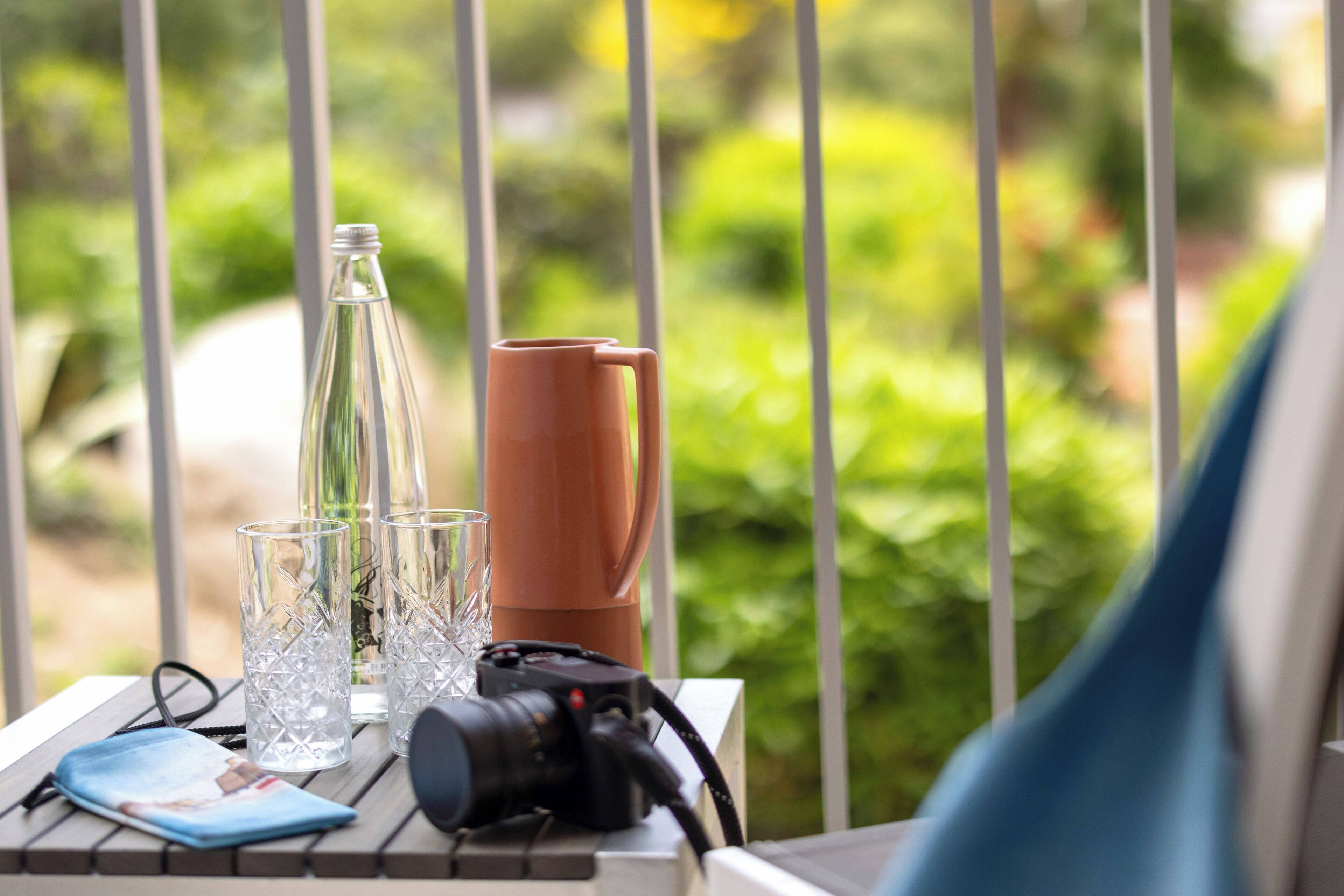 comfort quadruple room, garden view | view from room