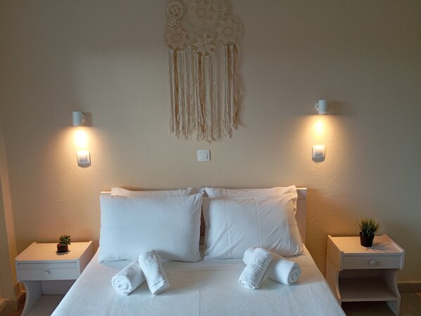 1 slaapkamer, luxe beddengoed, individueel gedecoreerd