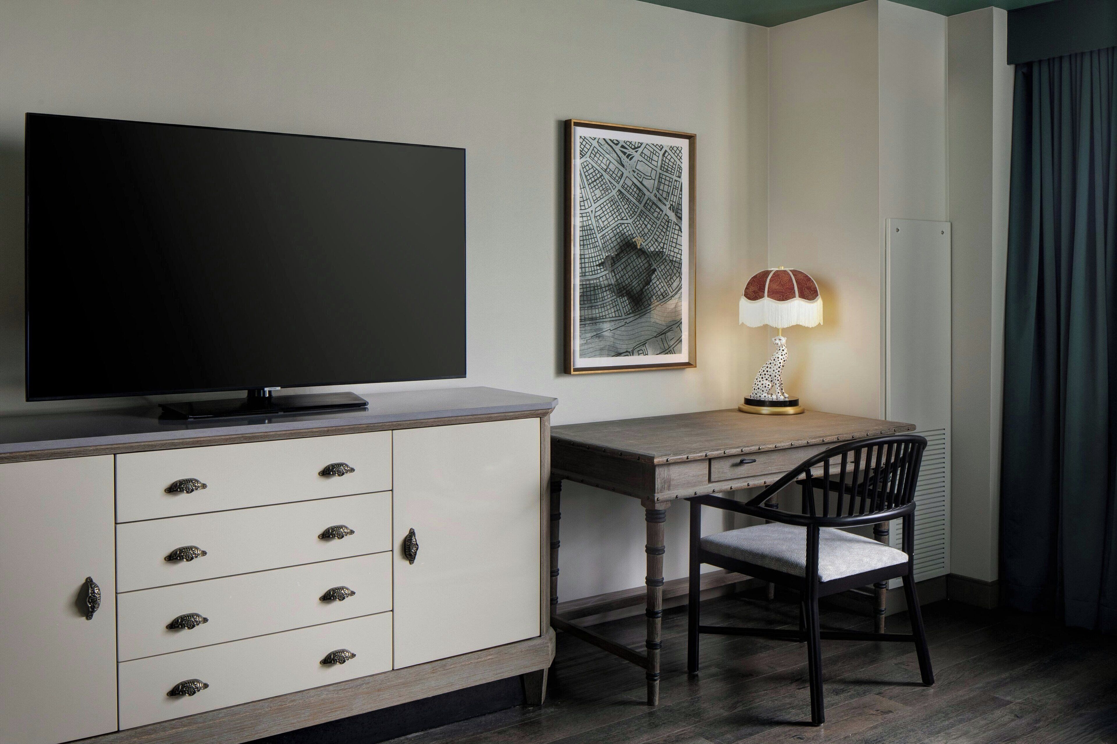 in-room safe, desk, laptop workspace, blackout curtains