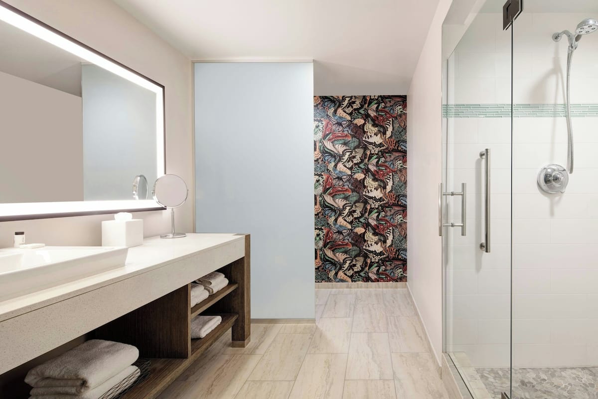 Suihku, designer-hygieniatuotteet, hiustenkuivaaja, pyyhkeet