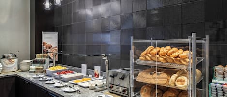 Free daily buffet breakfast