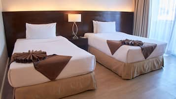 Ropa de cama de alta calidad, colchones con efecto memoria y minibar