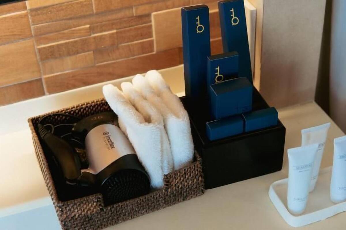 Bathroom amenities | Combined shower/bathtub, free toiletries, hair dryer, slippers
