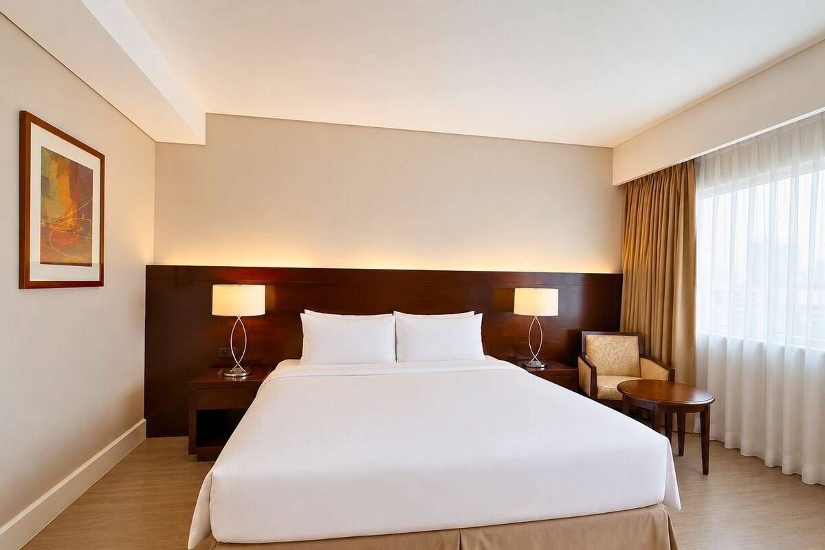 Ropa de cama de alta calidad, colchones con efecto memoria y minibar 