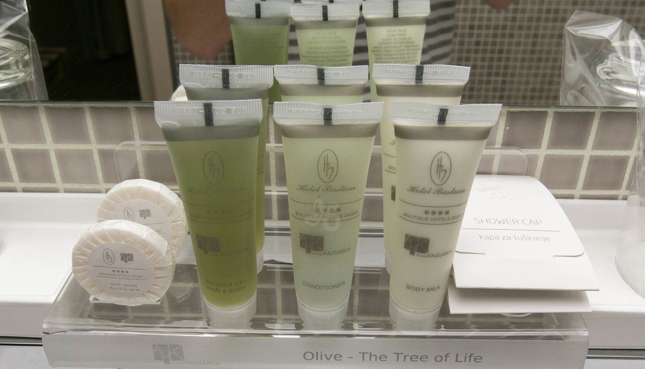 free toiletries, hair dryer, bathrobes, slippers