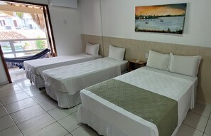 Standard Quadruple Room, Balcony, Pool View