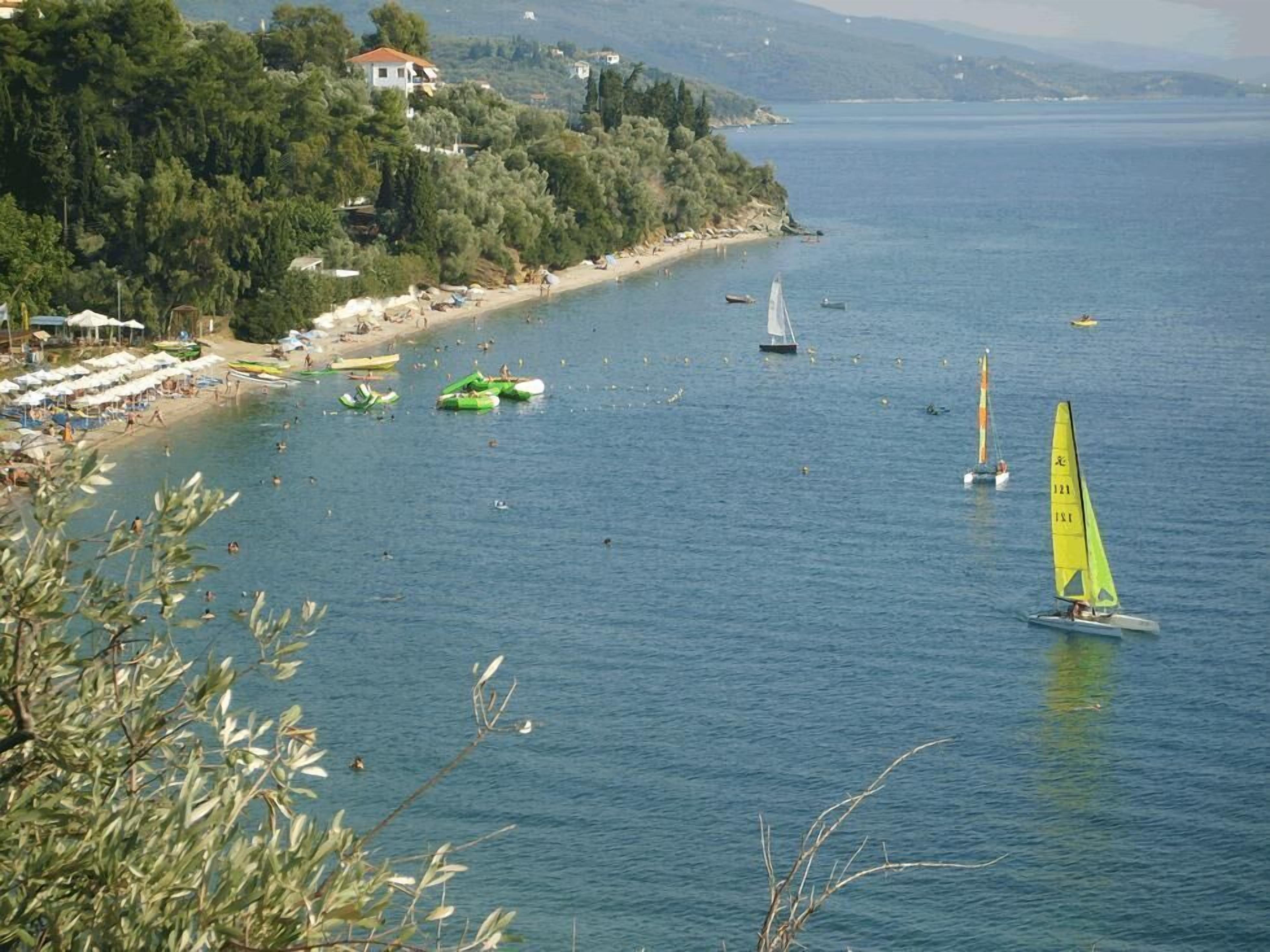 Näkymä rannalle/valtamerelle