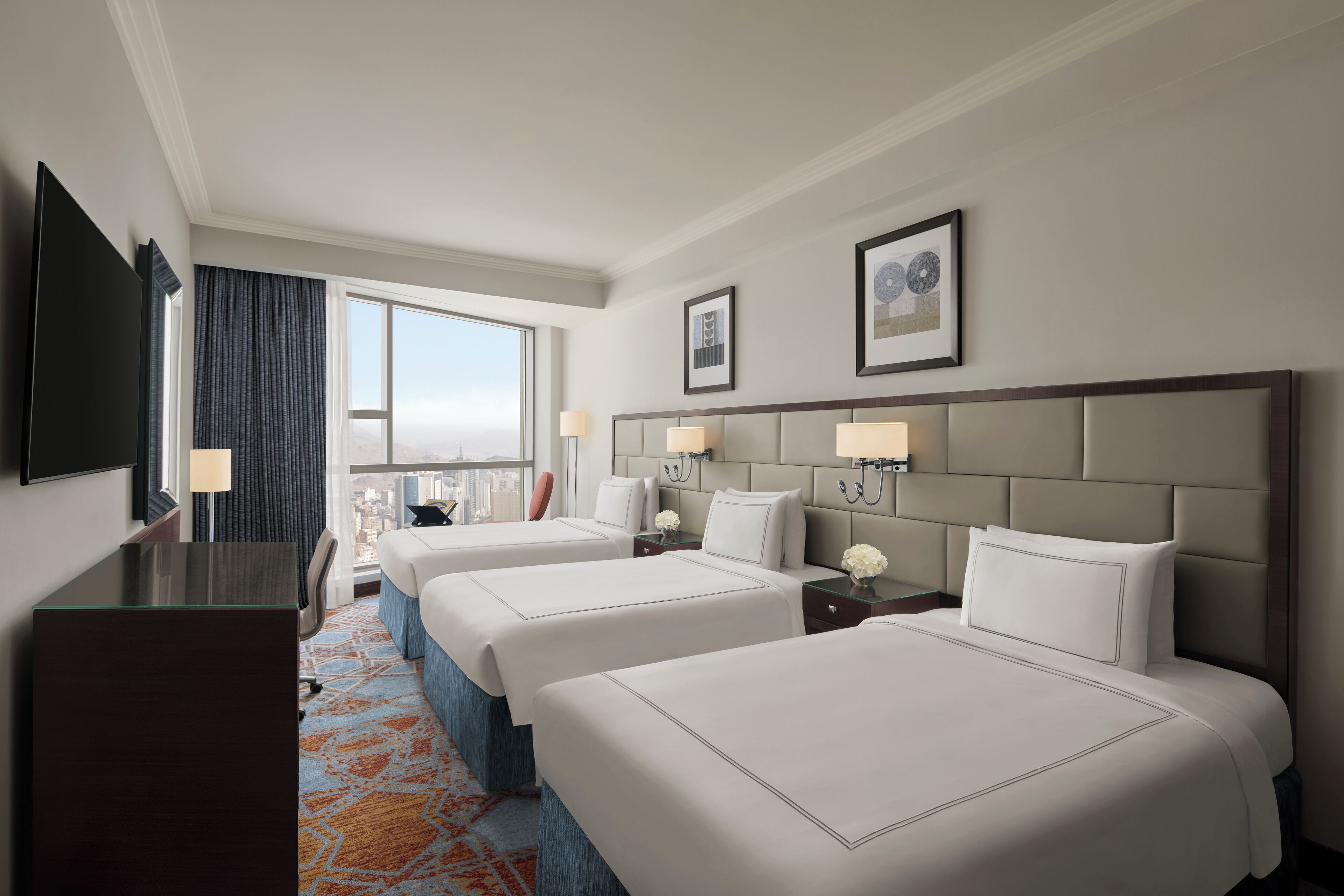 Classic-Zimmer, 3 Einzelbetten (City) | Allergikerbettwaren, Zimmersafe, Schreibtisch, Verdunkelungsvorhänge