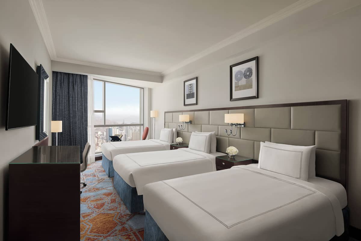 Classic Room, 3 Twin Beds (City) | Hypo-allergenic bedding available, in-room safe, desk, laptop workspace