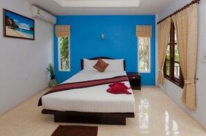 Deluxe Private Bungalow | ตู้นิรภัยในห้องพัก, ห้องเก็บเสียง, Wi-Fi ฟรี, ผ้าปูที่นอน