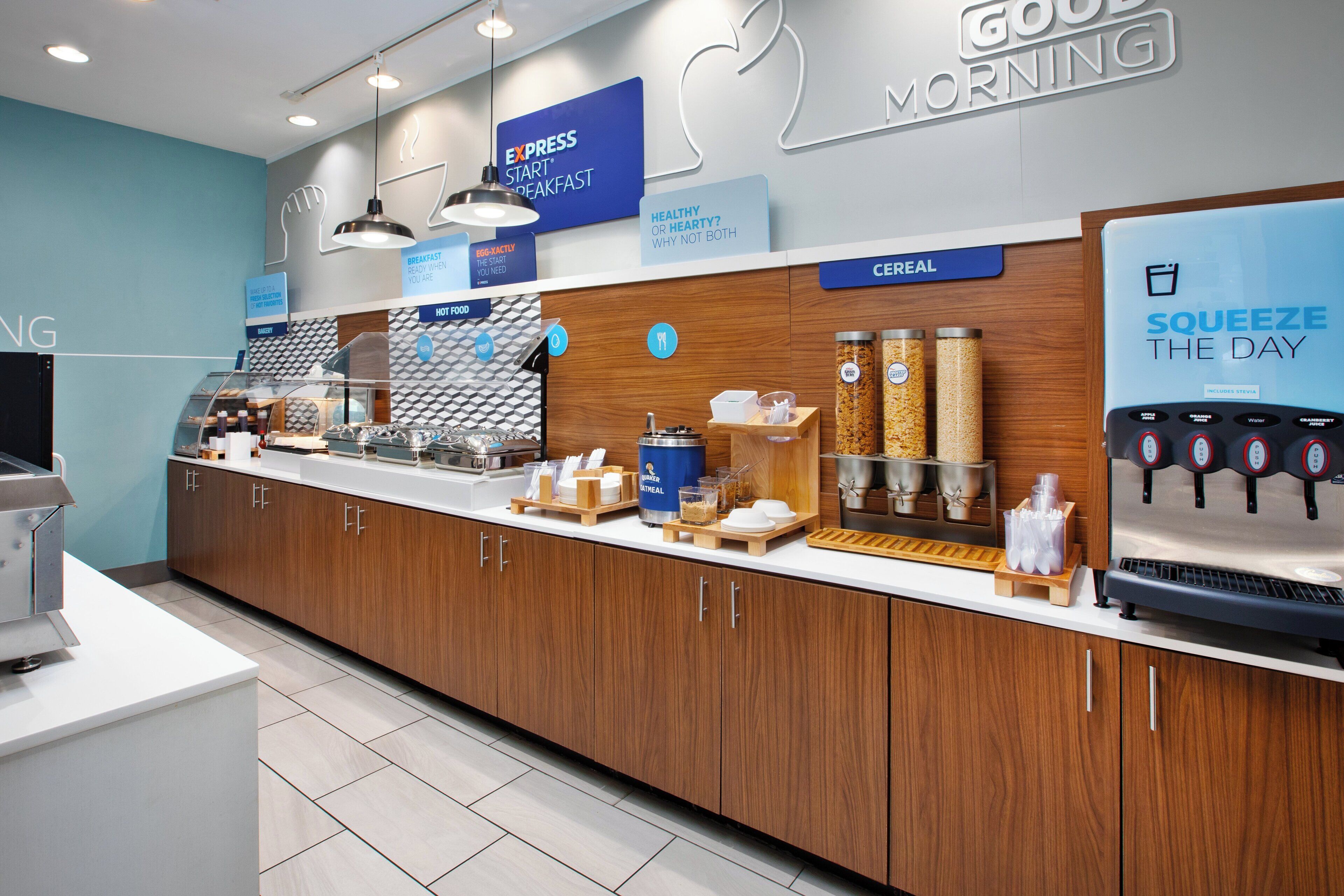 free daily self-service breakfast