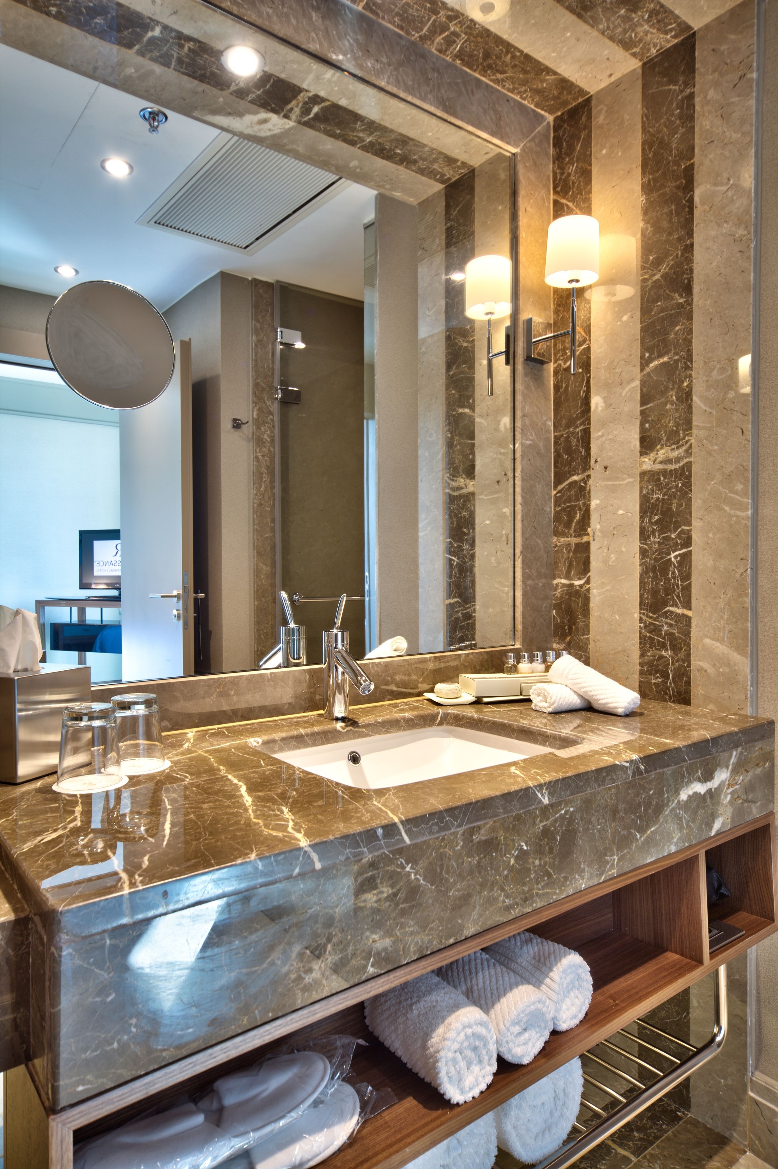 free toiletries, hair dryer, bathrobes, towels