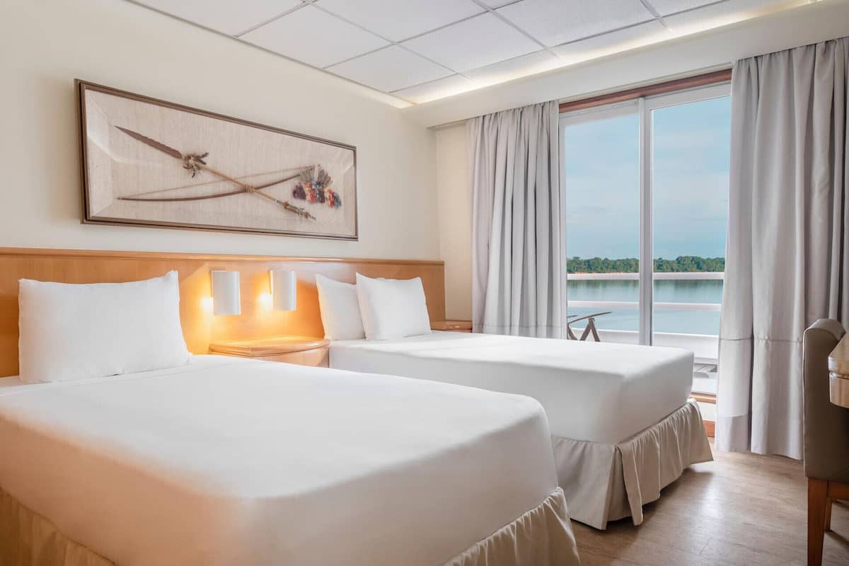 Ropa de cama de alta calidad y minibar