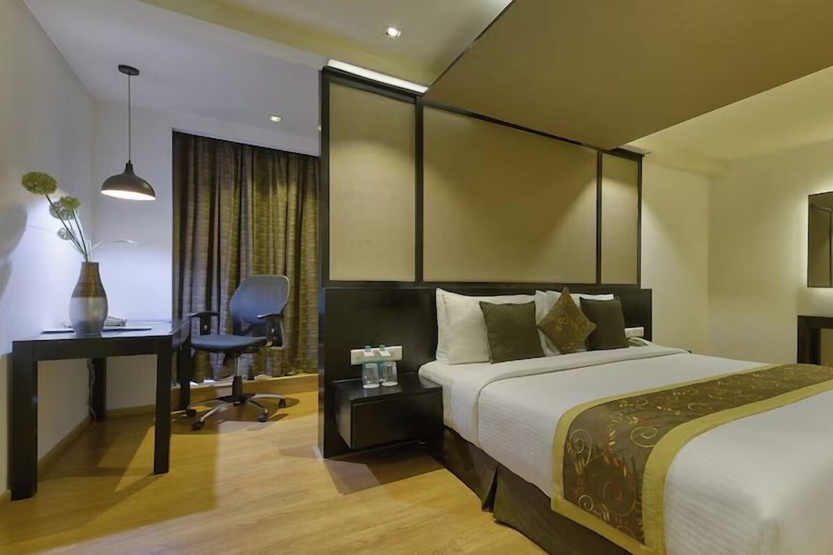 Suite Premium, 2 camas matrimoniales, vista a la ciudad | Ropa de cama de alta calidad y minibar 