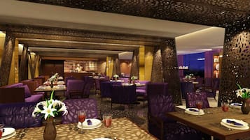 Breakfast, lunch and dinner served