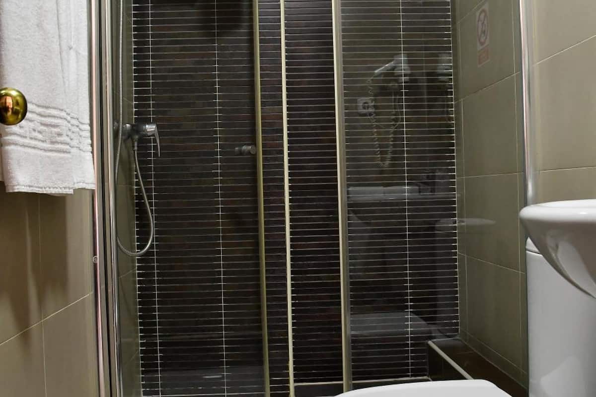 bathtub, jetted bath, hair dryer, bidet