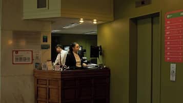 Check-in/check-out kiosk