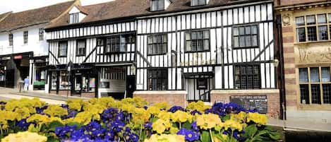 Vista frontal de la propiedad