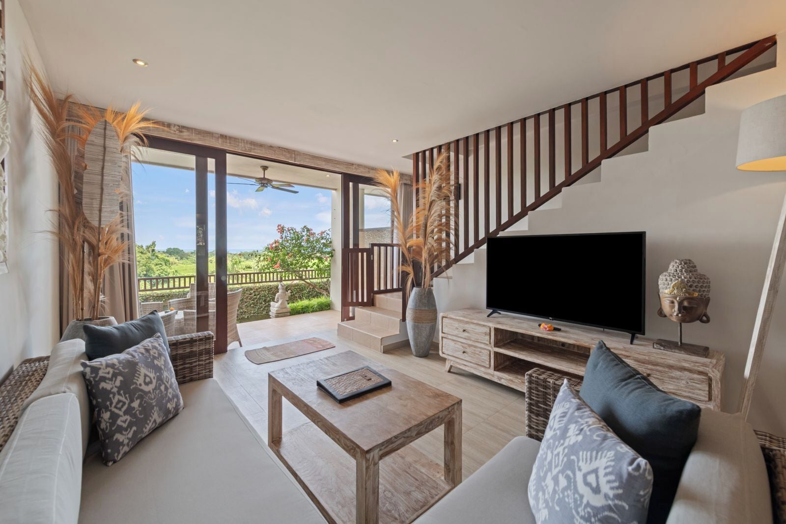 43-inch LED TV with cable channels, DVD player, toys