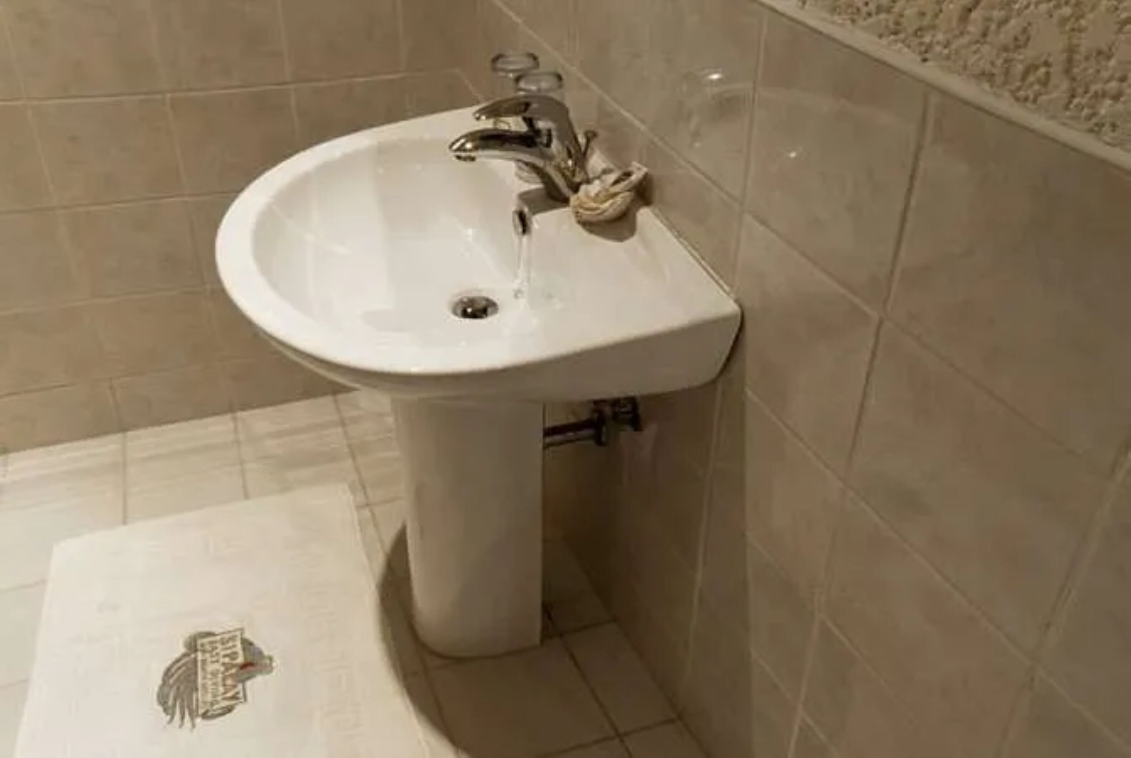 standard bungalow with fan | bathroom | shower, hair dryer, towels, soap