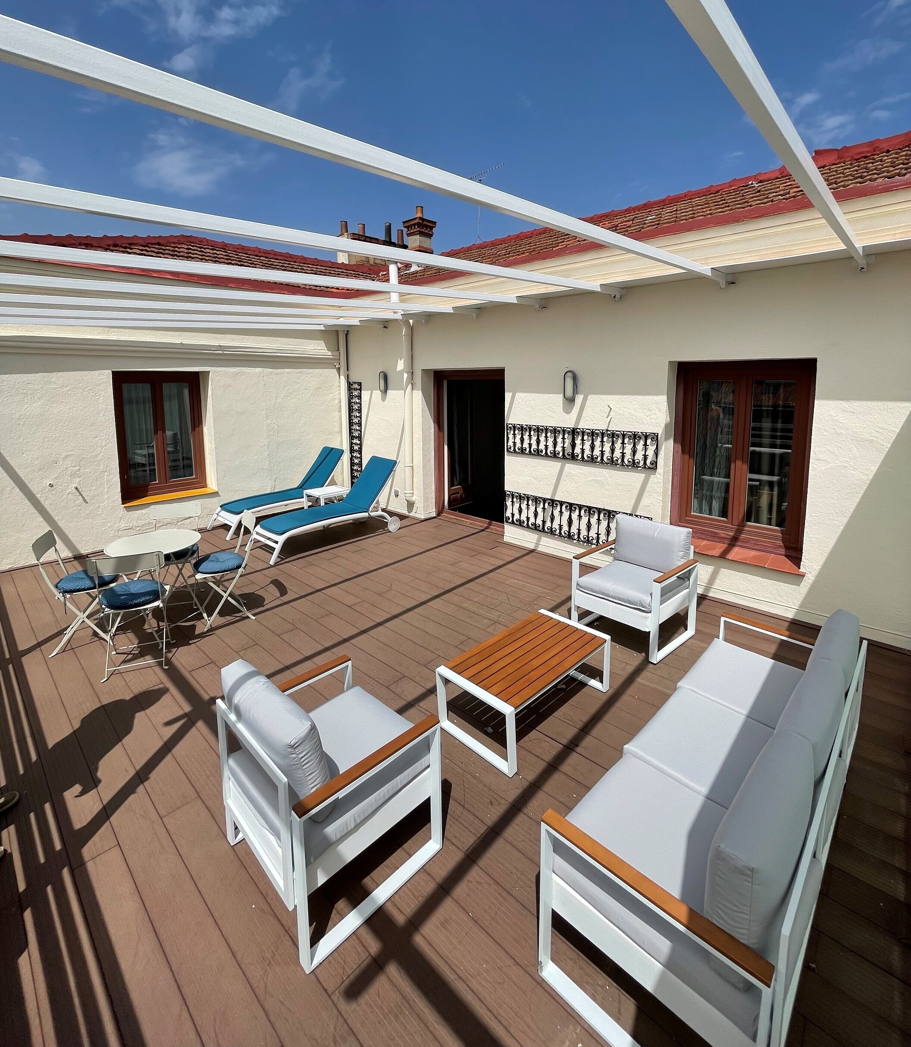 superior room, terrace, city view | terrace/patio