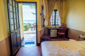 Bungalow, 1 giường cỡ king, không hút thuốc, sát bãi biển | Quang cảnh từ phòng