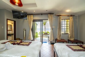 Bungalow, non-fumeurs, en front de plage | Vue de la chambre