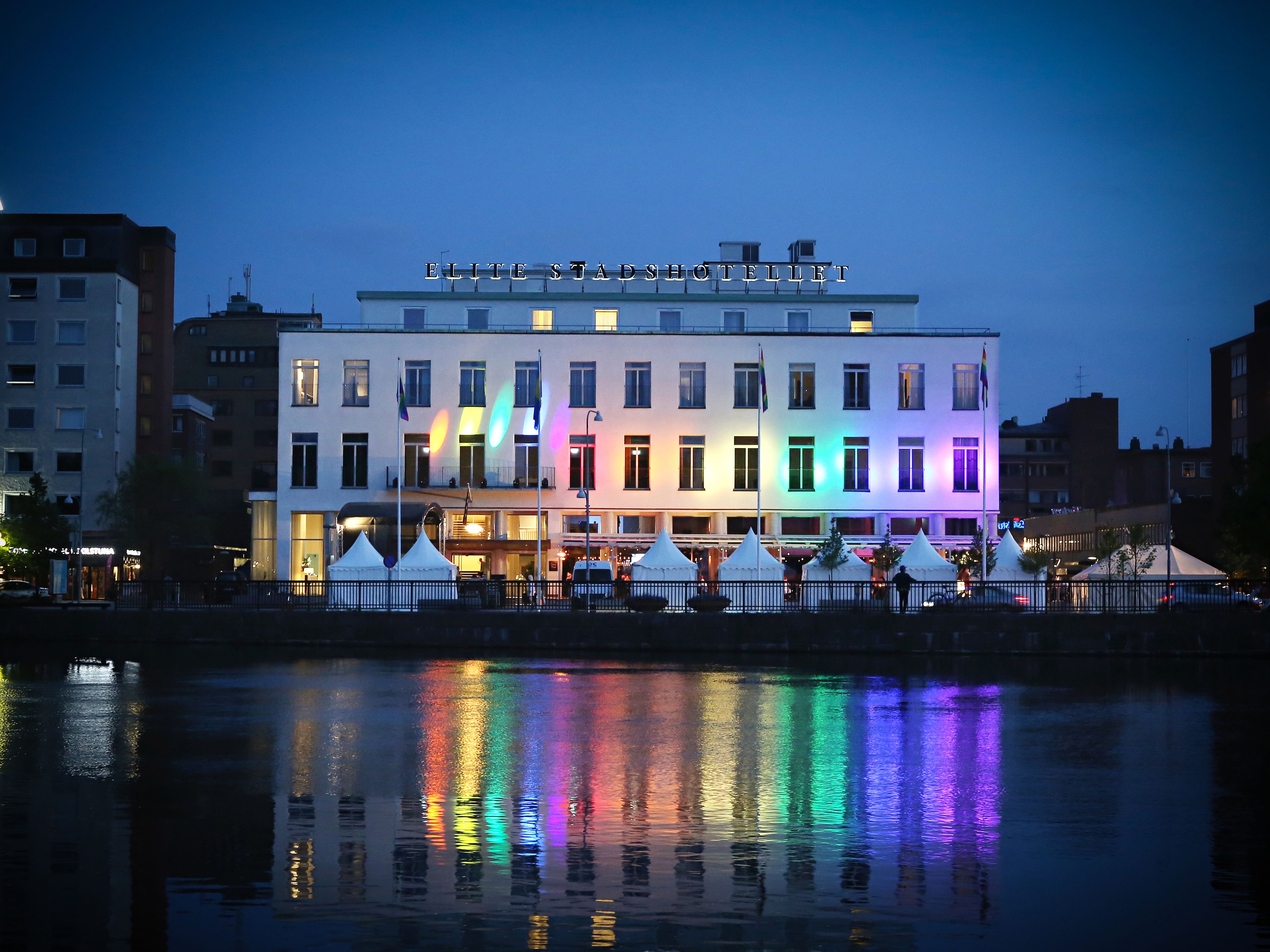 front of property – evening/night