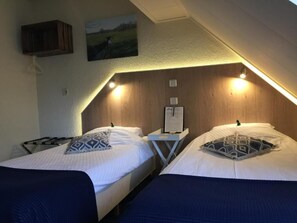 Egyptian cotton sheets, down duvets, memory-foam beds