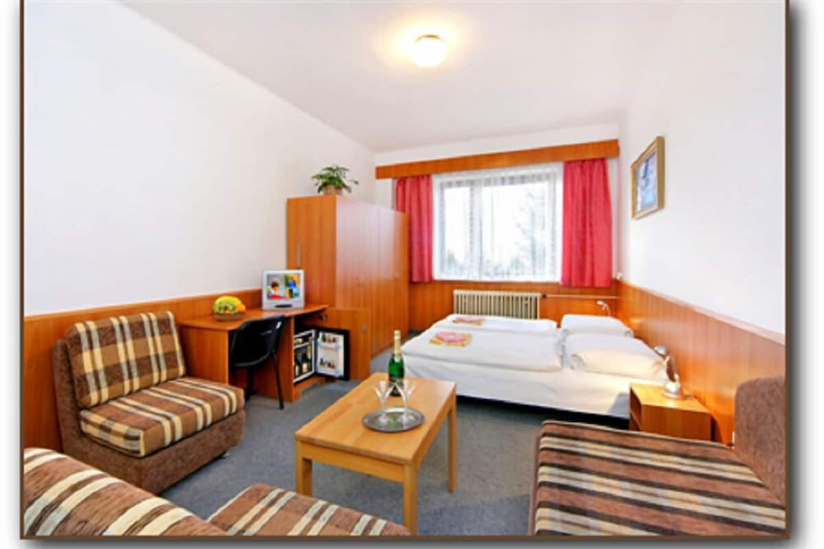 Literie hypoallergénique, minibar, coffre-fort, décor unique