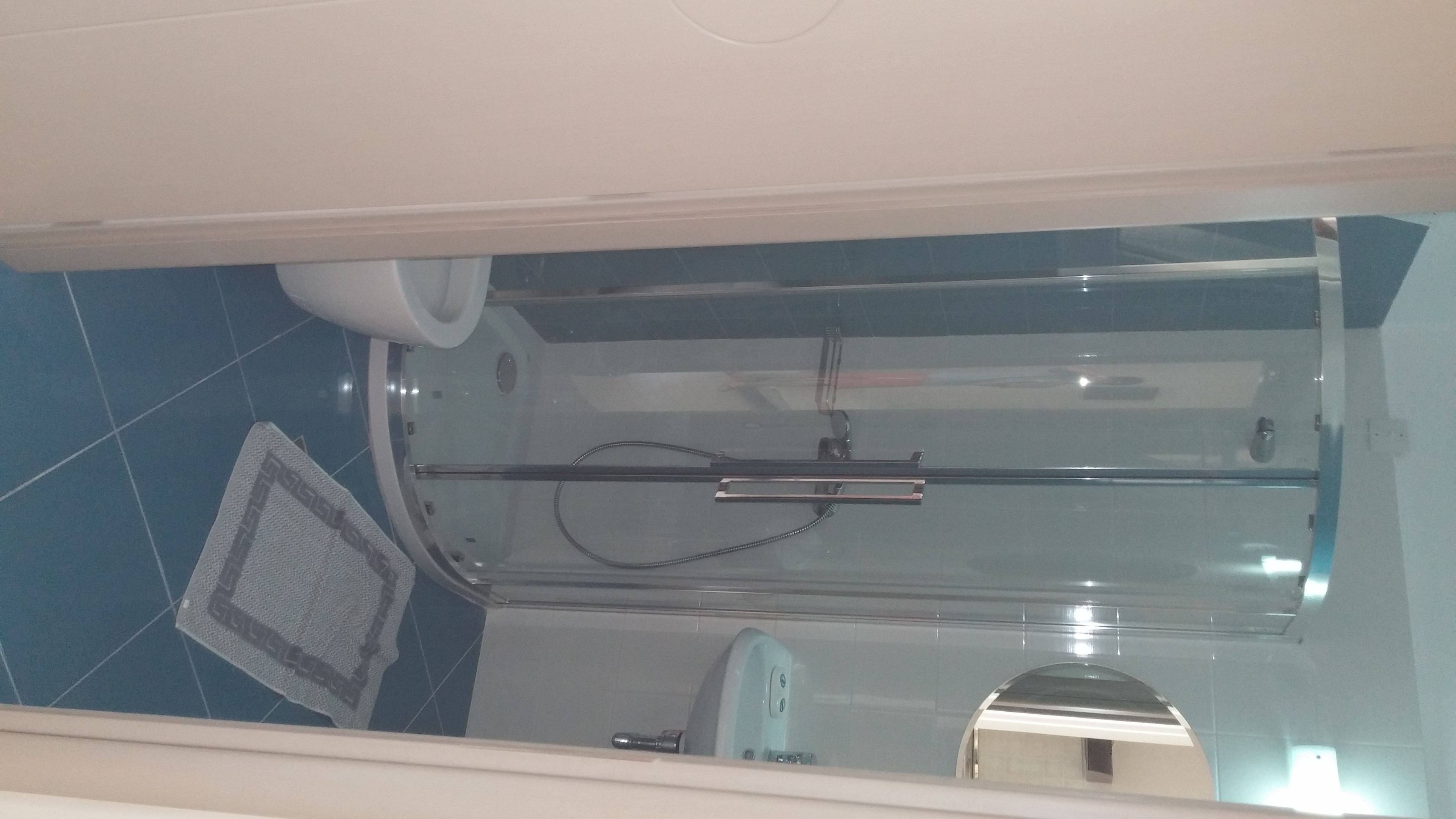 studio, garden view | bathroom | shower, hair dryer, towels